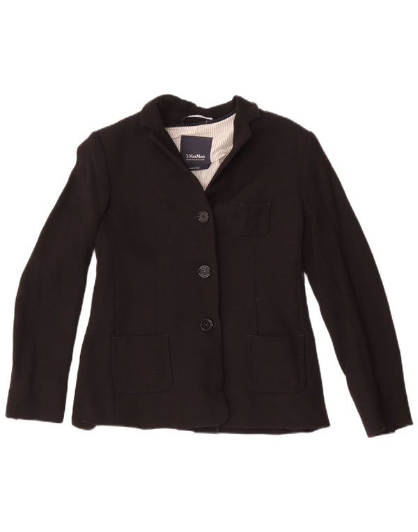 Max Mara Γυναικείο σακάκι blazer UK 4 XS Μαύρο με 3 κουμπιά