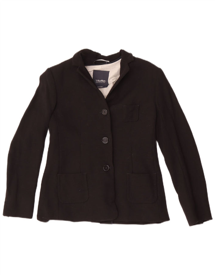 Max Mara Γυναικείο σακάκι blazer UK 4 XS Μαύρο με 3 κουμπιά