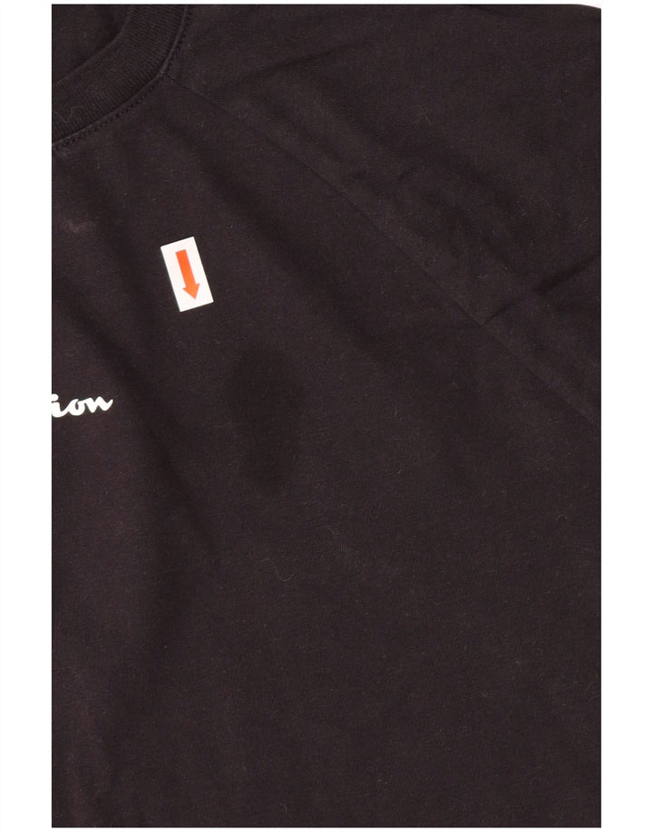 Champion Γυναικείο γραφικό T-Shirt Top XL Μαύρο βαμβακερό