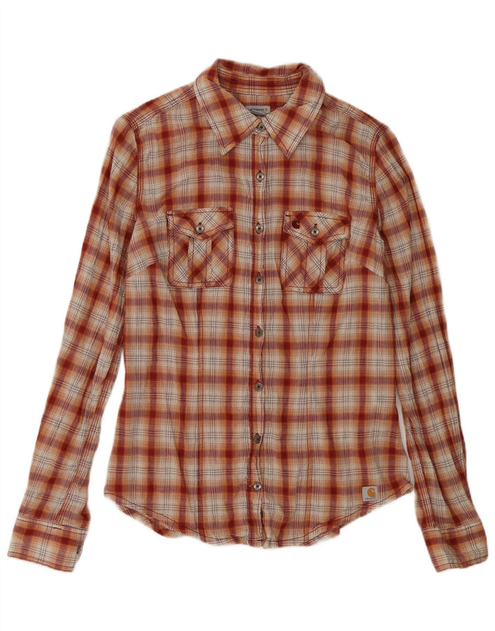 Γυναικείο φανελένιο πουκάμισο Carhartt US 4/6 Small Red Check Cotton