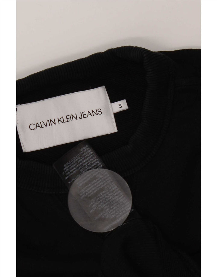 Calvin Klein Ανδρικό φούτερ με κανονική εφαρμογή, γραφικό, μικρό μαύρο βαμβακερό