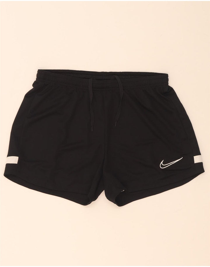 Γυναικείο αθλητικό σορτς Nike Dri Fit UK 12 μεσαίου μαύρου πολυεστέρα