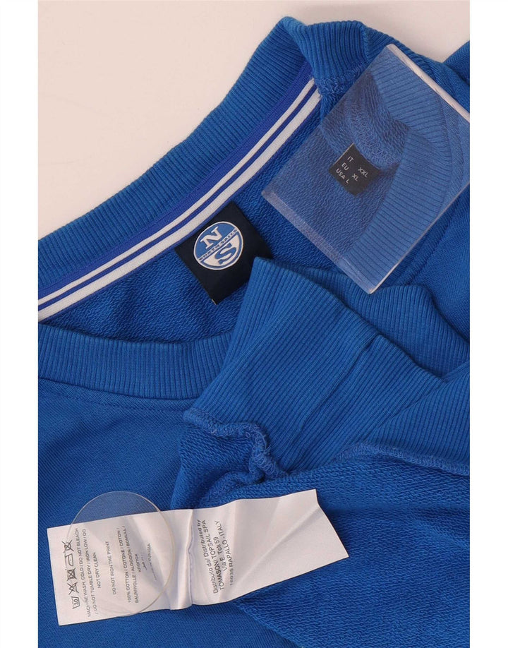 Ανδρικό γραφικό φούτερ North Sails Jumper μεγάλο μπλε βαμβακερό