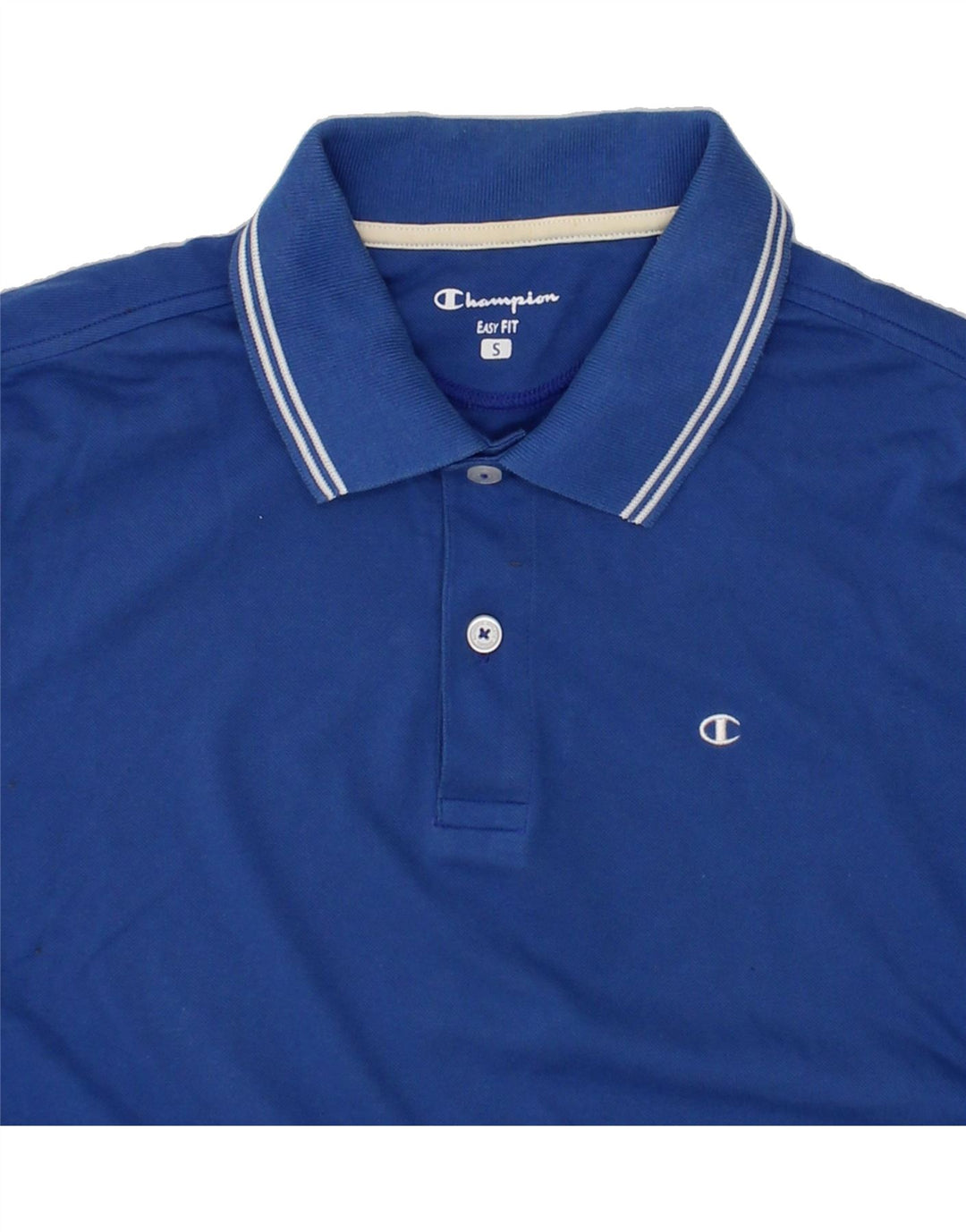 CHAMPION Mens Easy Fit Polo Shirt Small Blue Cotton Vintage Champion and Second-Hand Champion from Messina Hembry 