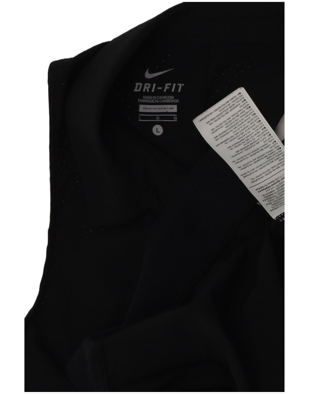 Γυναικείο γιλέκο NIKE Dri Fit Top UK 16 Large Black Polyester