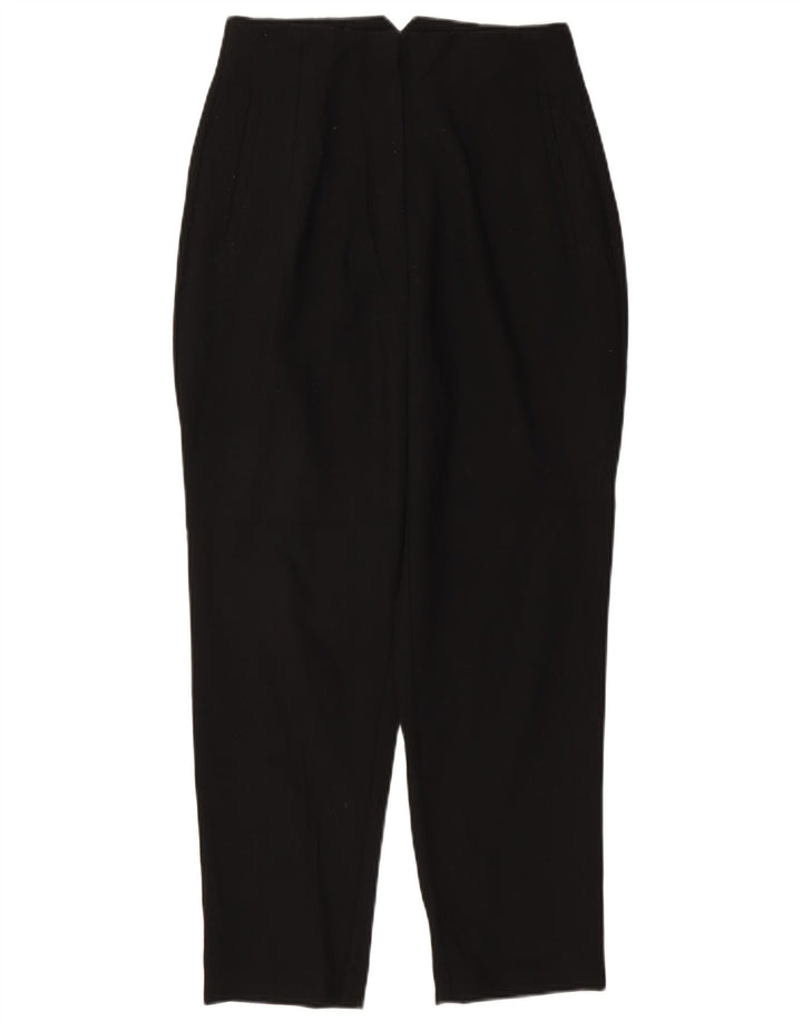 Zara Γυναικείο Tapered Casual Παντελόνι Medium W28 L26 Μαύρο Πολυεστέρας