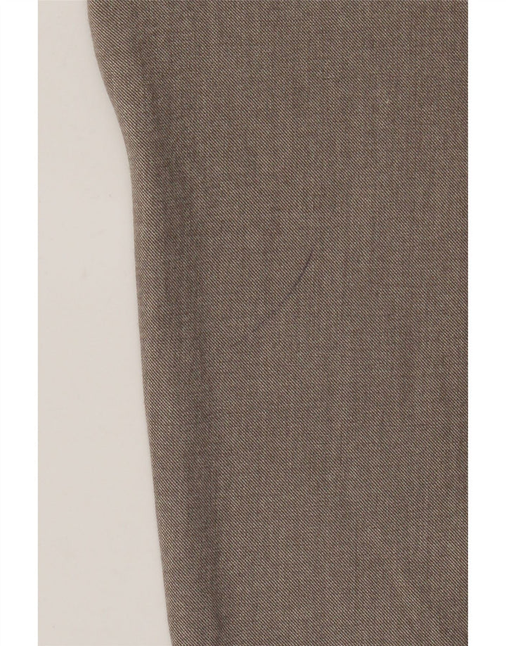 Zara Ανδρικό Slim Suit Παντελόνι EU 44 Large W34 L29 Καφέ Πολυεστέρας