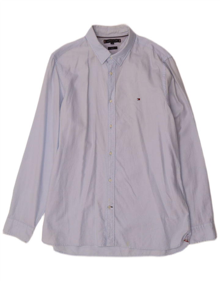 TOMMY HILFIGER Ανδρικό πουκάμισο Slim Fit XL Μπλε