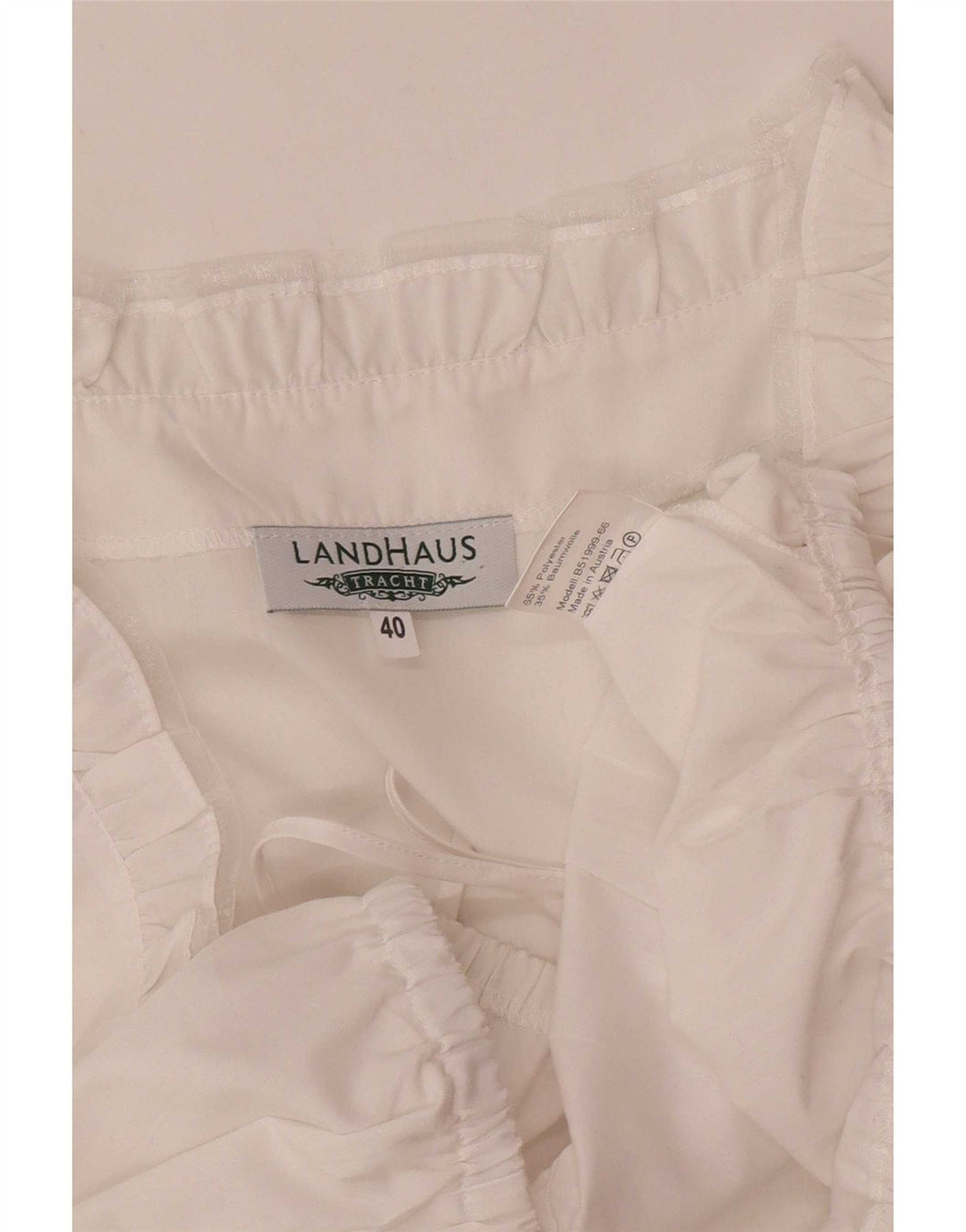 Landhaus Womens Crop Top EU 40 Μεσαίο λευκό πολυεστέρας