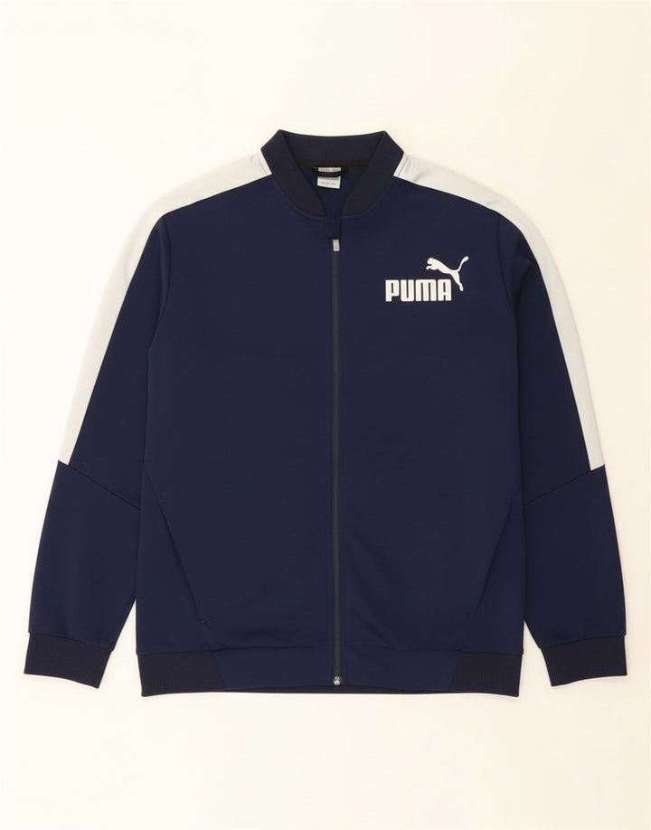 Ανδρική αθλητική φόρμα γραφικών Puma Top Jacket XL Navy Blue Colourblock