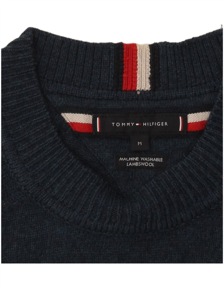 Ανδρικό πουλόβερ Tommy Hilfiger Crew Neck Jumper Medium Navy Blue Lambswool