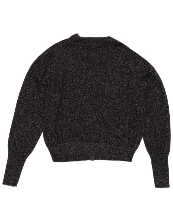 Marks & Spencer Γυναικεία ζακέτα Crop UK 14 μεγάλη μαύρη βισκόζη
