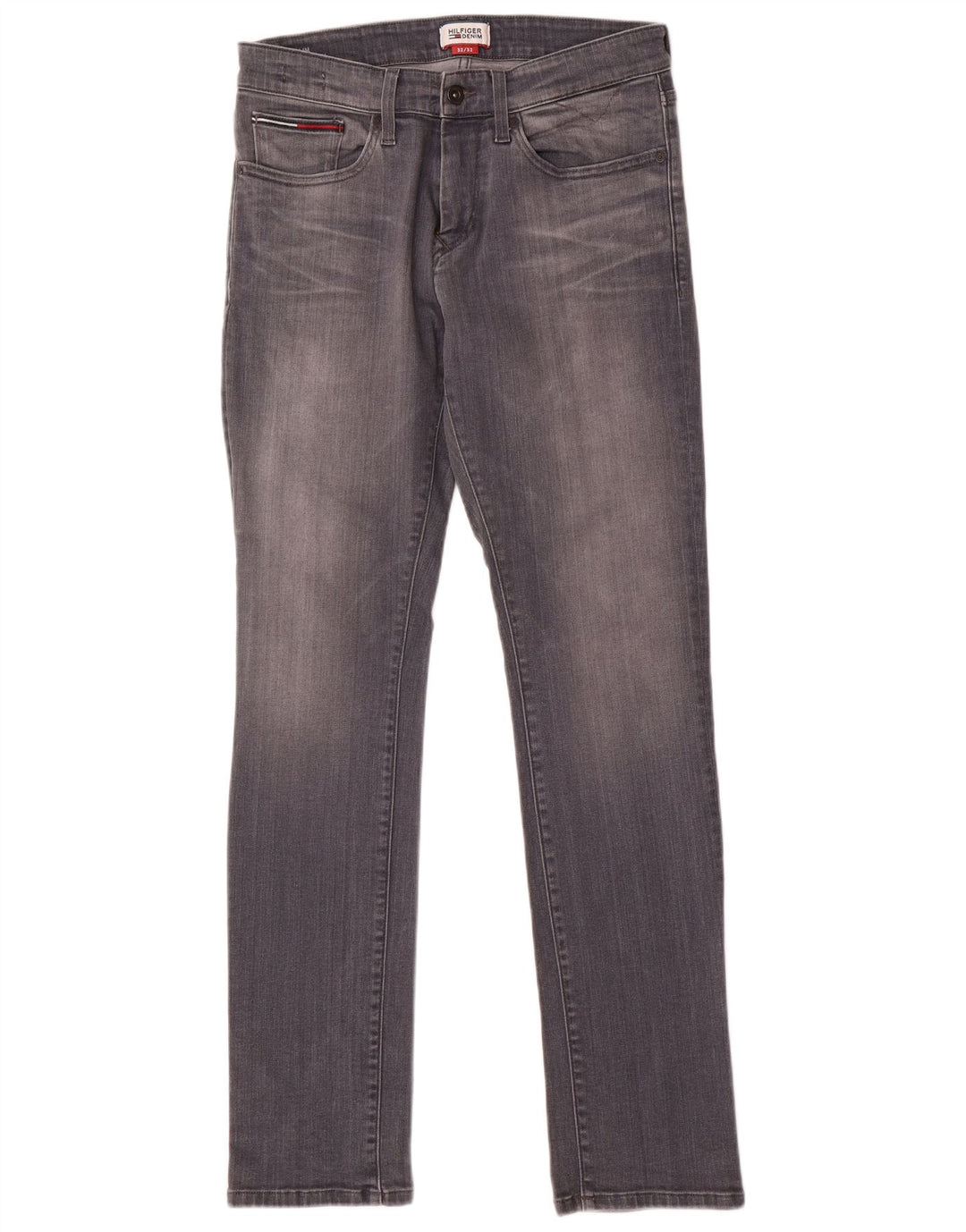 TOMMY HILFIGER Ανδρικό Slim Jeans W32 L32 Γκρι βαμβακερό