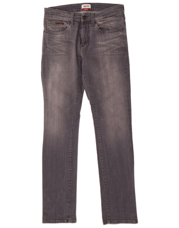 TOMMY HILFIGER Ανδρικό Slim Jeans W32 L32 Γκρι βαμβακερό