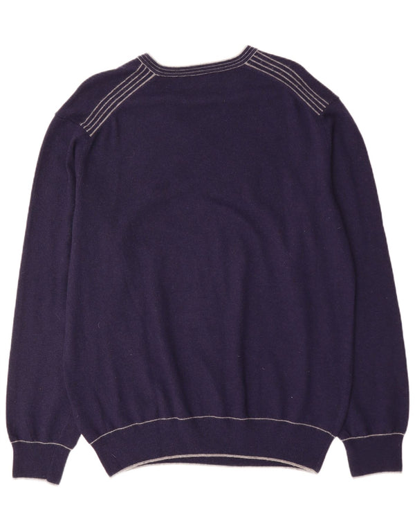 KAPPA Ανδρικό πουλόβερ γραφικό V-Neck Jumper 2XL Navy Blue Cashmere