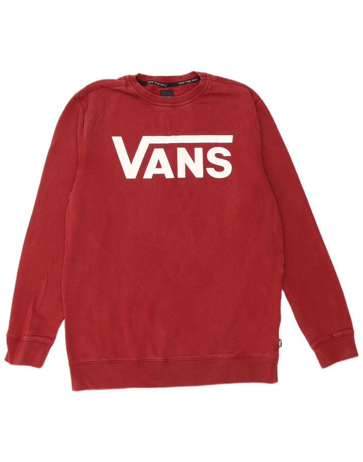 Ανδρικό γραφικό φούτερ VANS Jumper Μεγάλο κόκκινο βαμβακερό