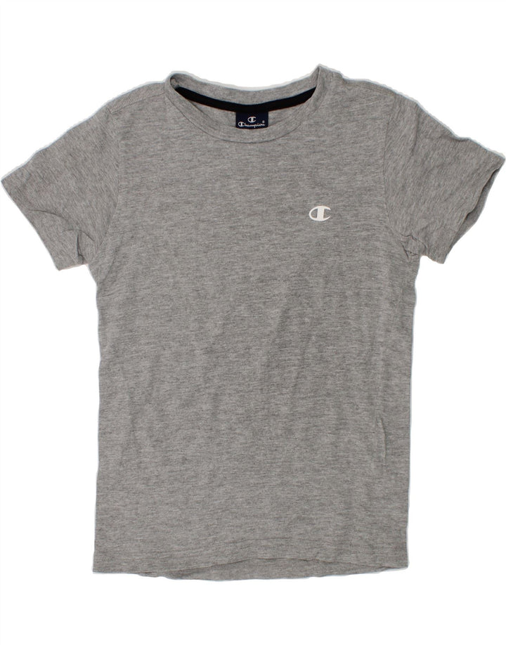CHAMPION Boys T-Shirt Top 7-8 Years Small  Grey Cotton Vintage Champion and Second-Hand Champion from Messina Hembry 