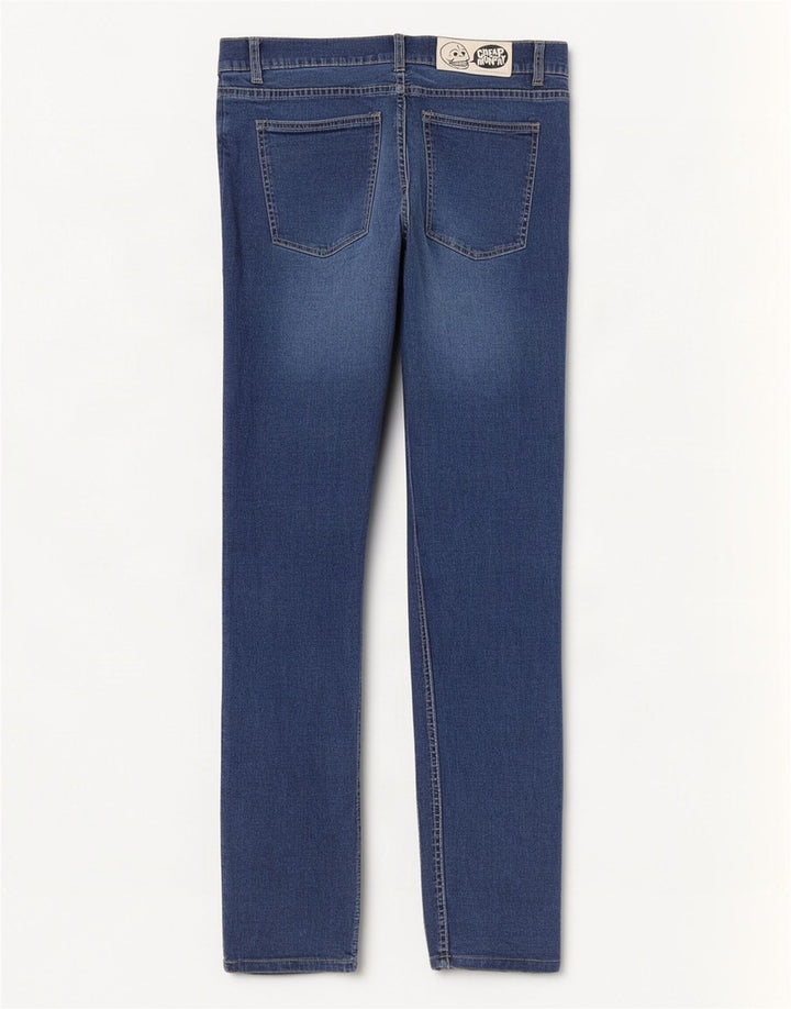 Φτηνό Monday Γυναικείο Slim Jeans W31 L30 Blue Cotton