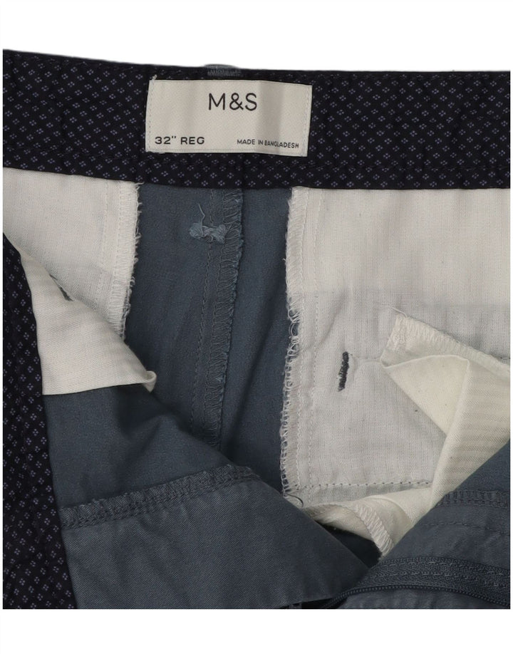 Ανδρικό σορτς Chino Marks & Spencer W32 Βαμβακερό μεσαίο μπλε