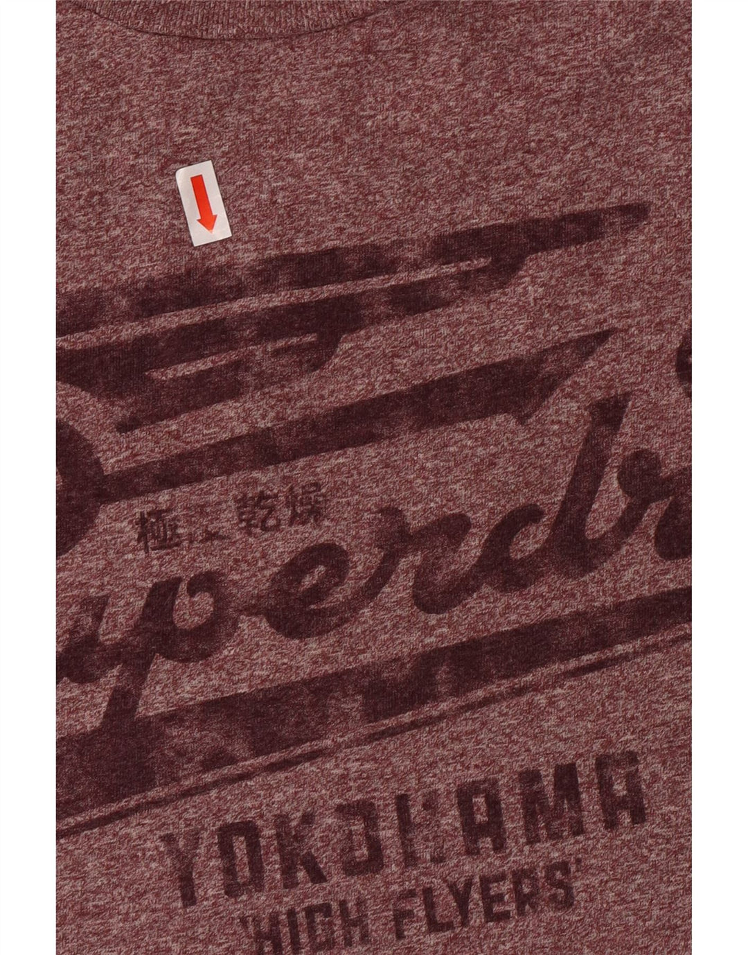 Γυναικείο γραφικό μπλουζάκι Superdry Top Large Maroon βαμβακερό