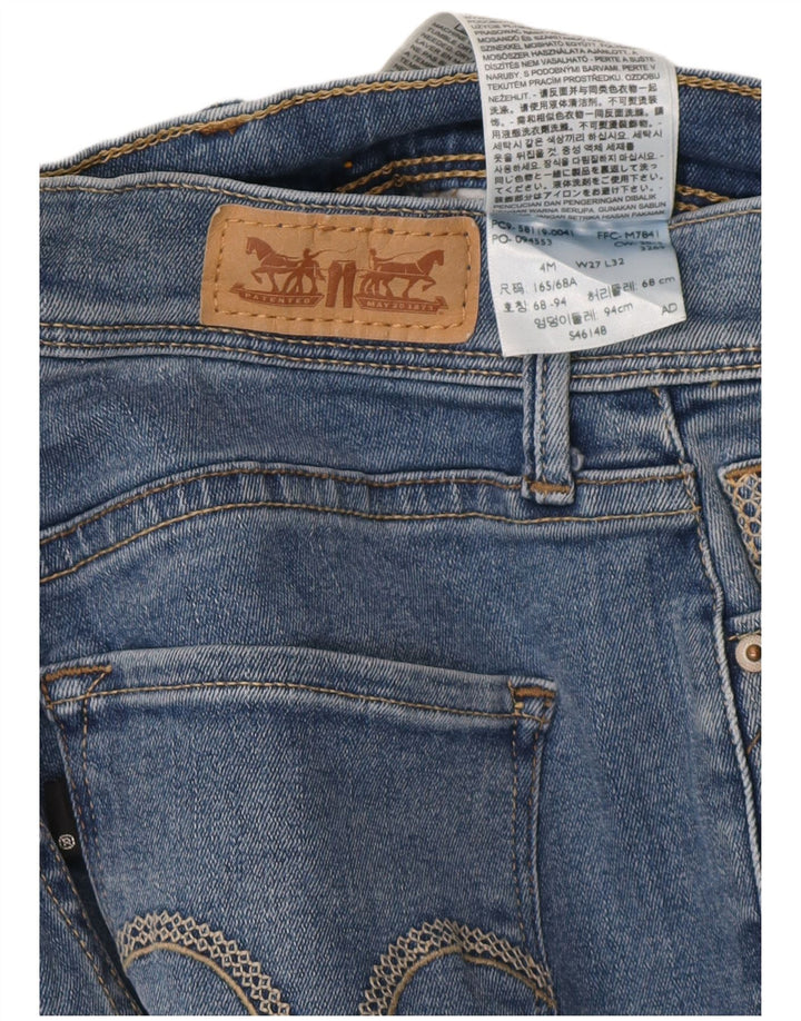 LEVI'S Γυναικείο τζιν 512 ίσιο US 4 Small W27 L25 Μπλε