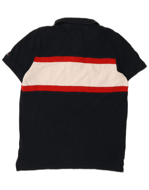 Tommy Hilfiger Ανδρικό πουκάμισο Polo Slim Fit μεγάλο μπλε ναυτικό, βαμβακερό