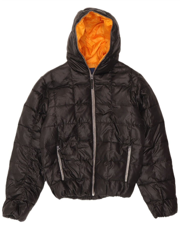 Zara Boys Hooded Jacket 13-14 Years XL Μαύρο Πολυεστέρας