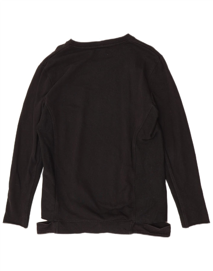 Zara Ανδρικό Φούτερ Jumper Μεγάλο Μαύρο Βαμβακερό