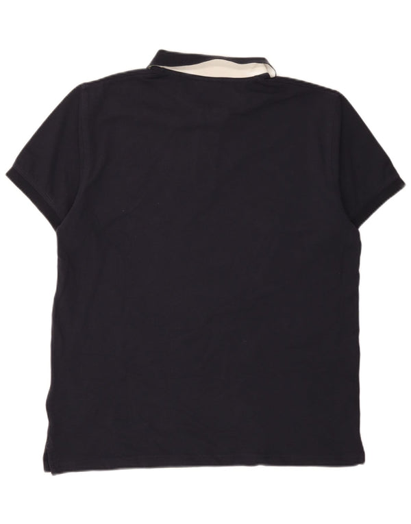 Ανδρικό μπλουζάκι πόλο Gant μεγάλο μπλε ναυτικό βαμβακερό