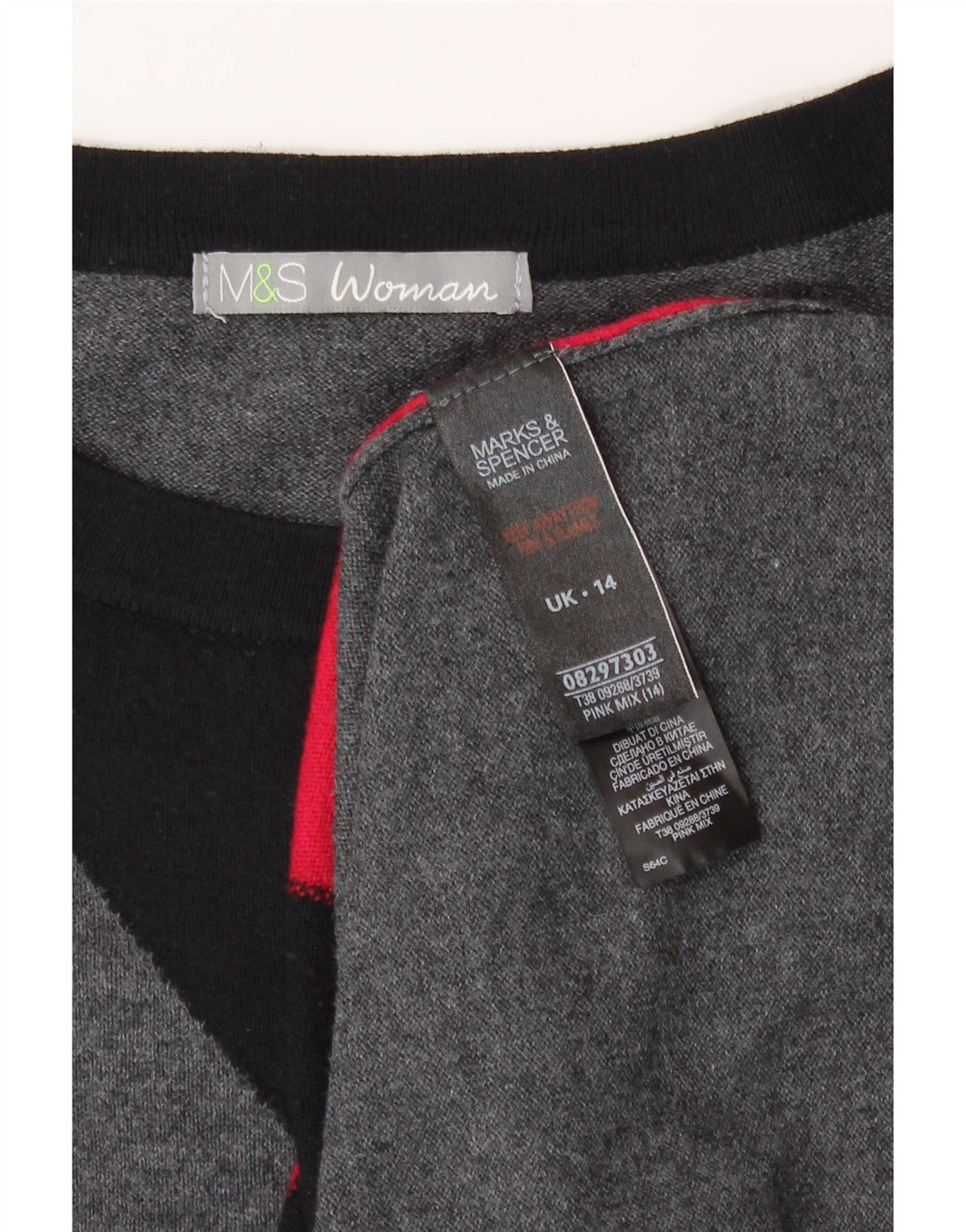 Γυναικείο φόρεμα άλτης Marks & Spencer UK 14 Medium Grey Colourblock