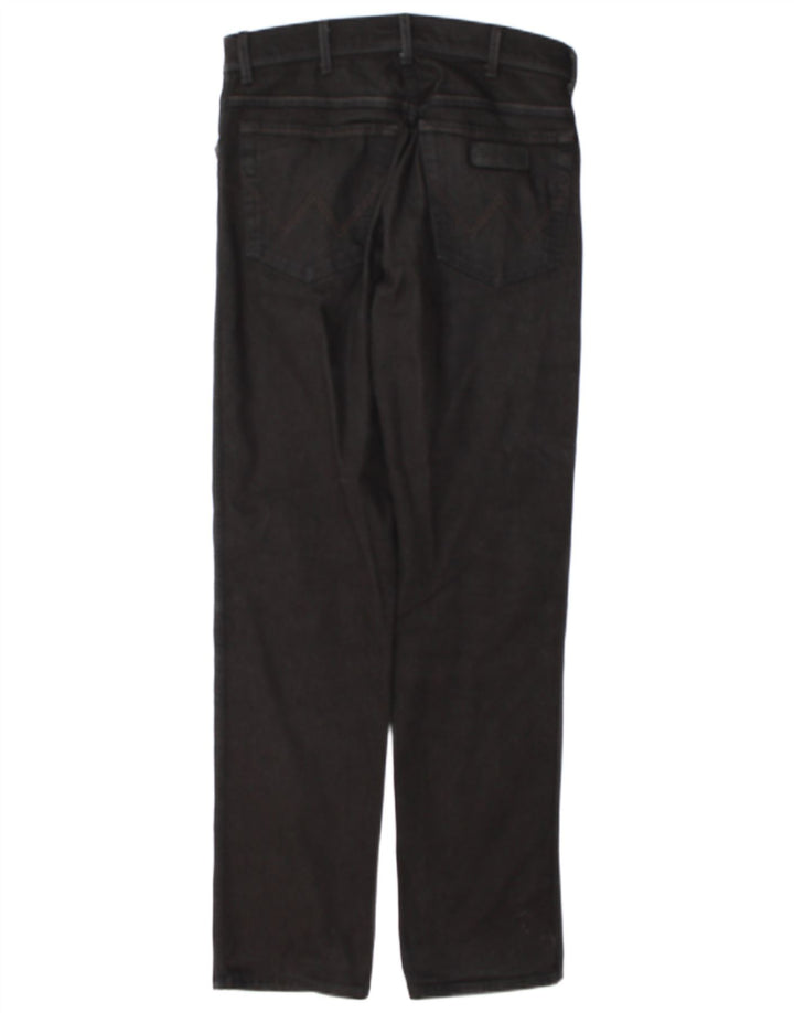 Ανδρικό τζιν Wrangler Rugged Straight W32 L33 Μαύρο