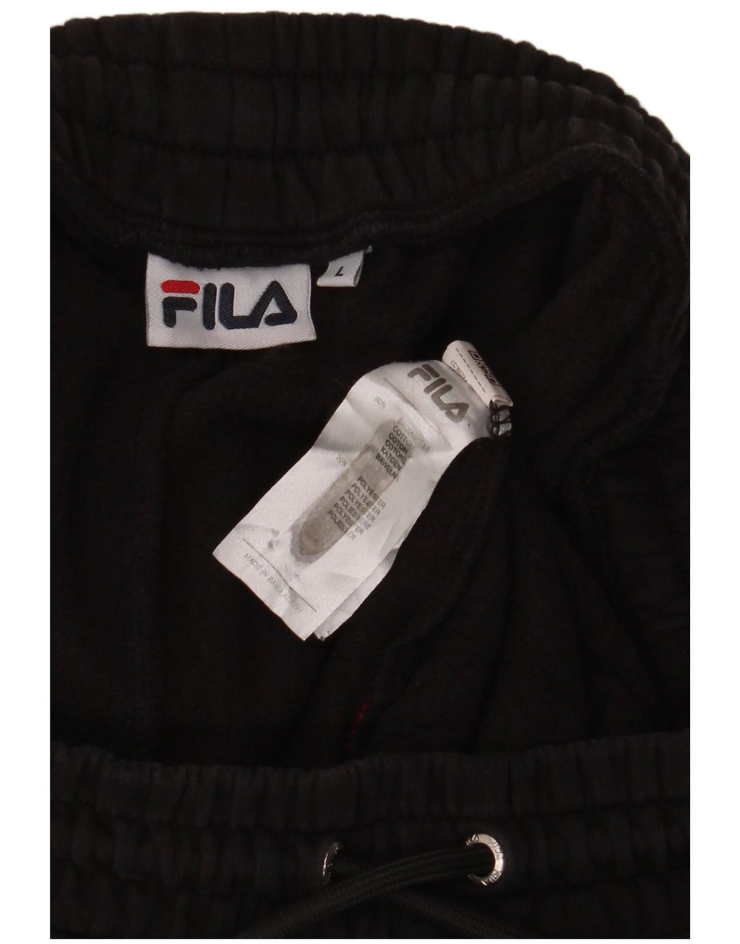 Ανδρική φόρμα Fila Παντελόνι Joggers Μεγάλο Μαύρο Βαμβακερό