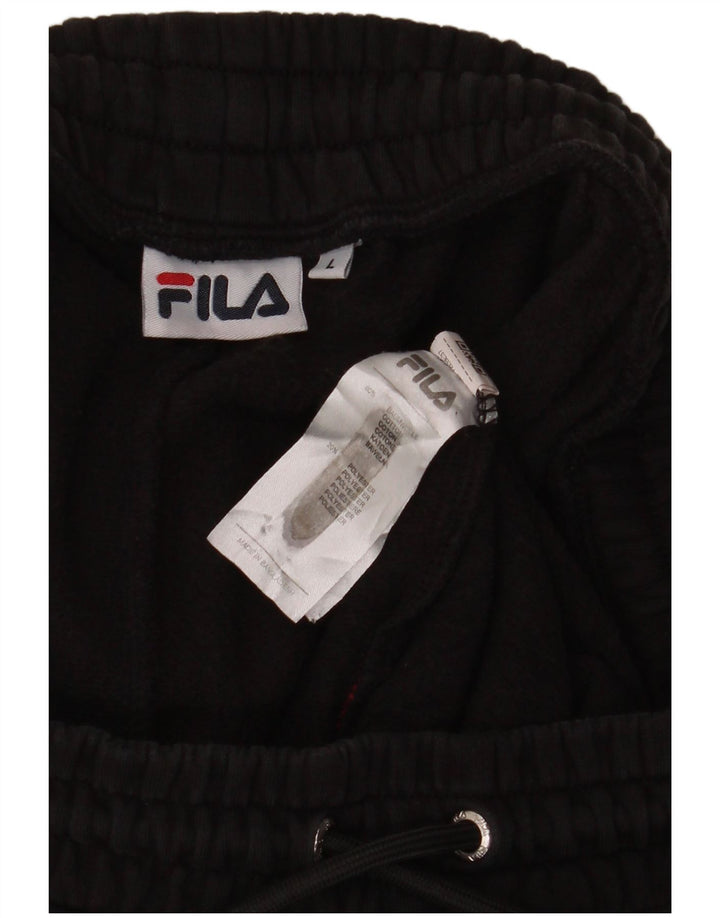 Ανδρική φόρμα Fila Παντελόνι Joggers Μεγάλο Μαύρο Βαμβακερό