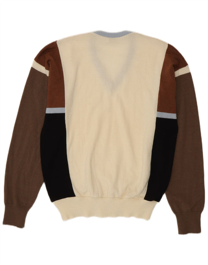 Ανδρικό πουλόβερ με λαιμόκοψη VINTAGE IT 50 μεσαίου χρώματος πολύχρωμο