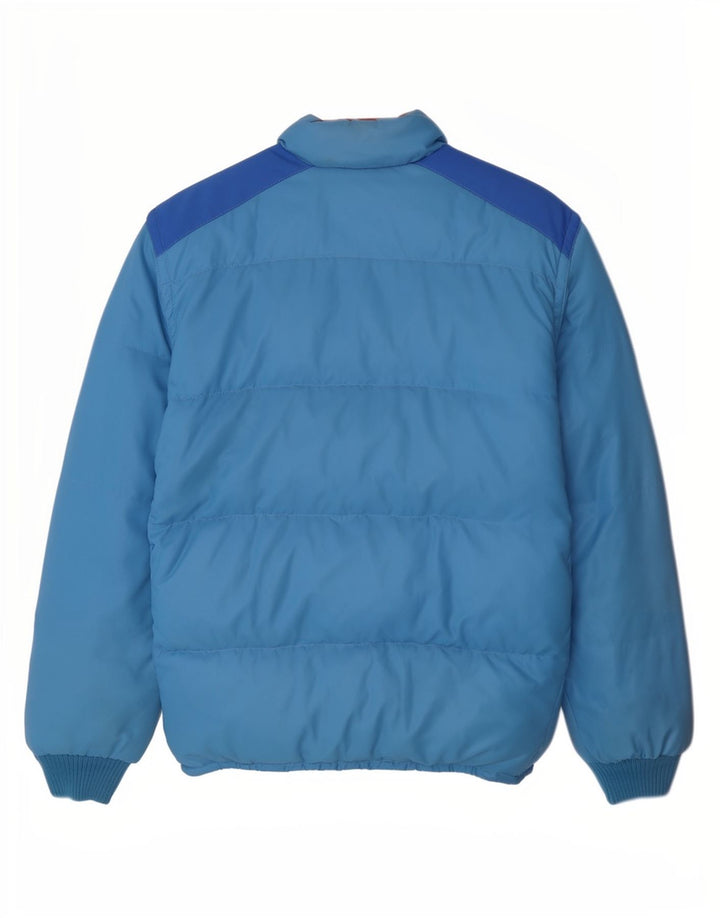 Vintage Ανδρικό μπουφάν με επένδυση UK 38 Medium Blue Colourblock Βαμβακερό