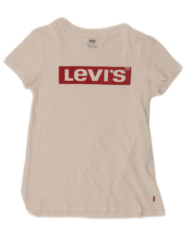 Γυναικείο γραφικό μπλουζάκι Levi's Top UK 2 2XS Λευκό
