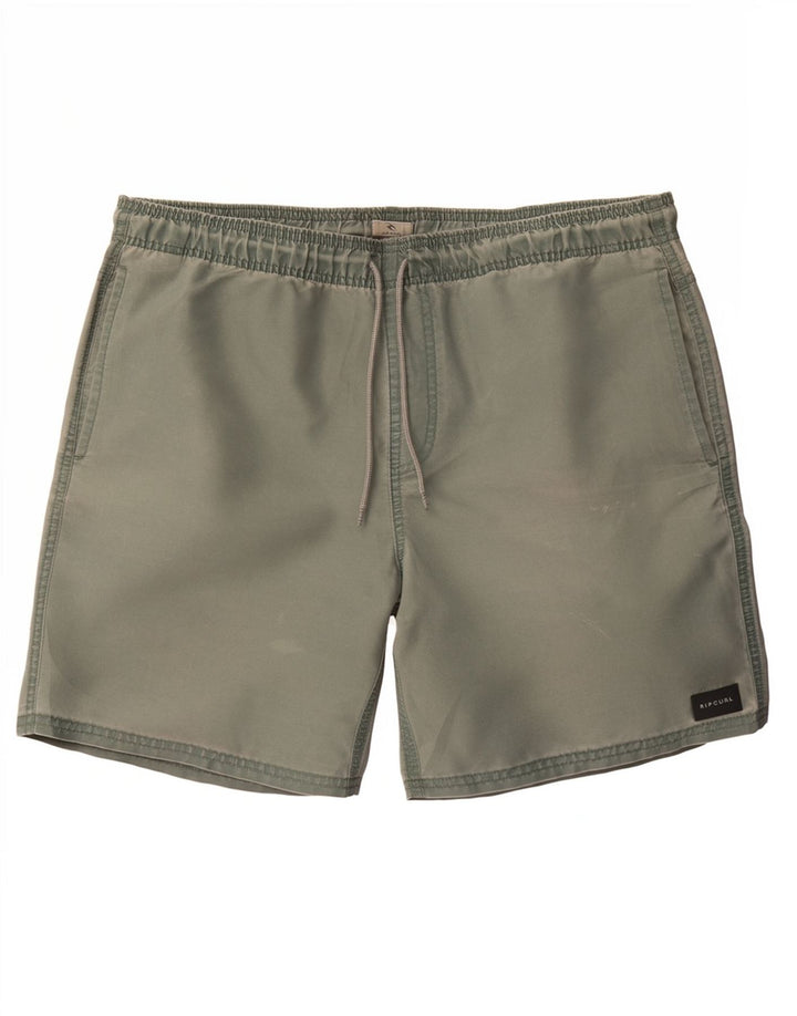 Ανδρικό σορτς κολύμβησης Rip Curl από μεσαίο πράσινο πολυεστέρα