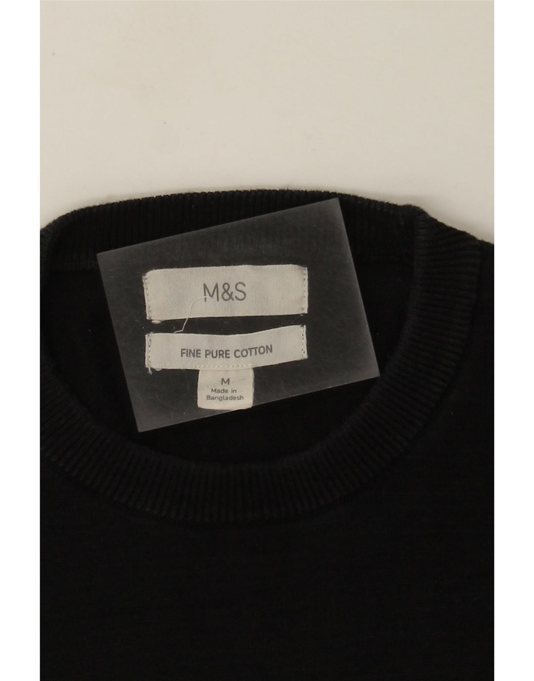 Marks & Spencer Γυναικείο πουλόβερ με λαιμόκοψη μεσαίο βαμβακερό