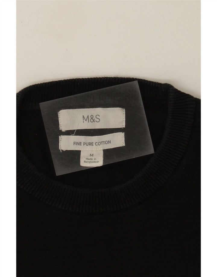 Marks & Spencer Γυναικείο πουλόβερ με λαιμόκοψη μεσαίο βαμβακερό