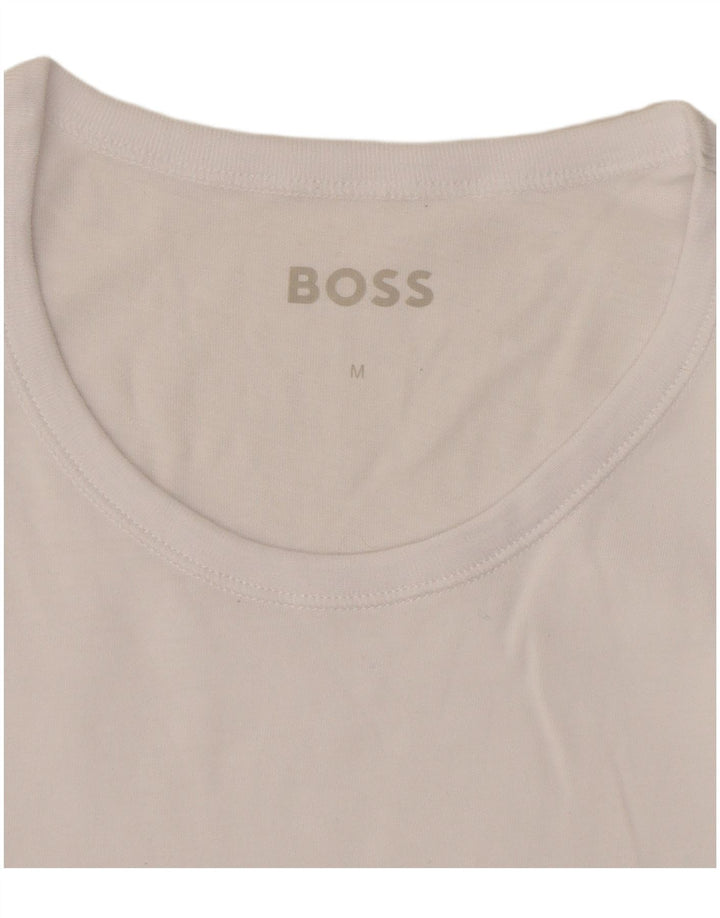 Ανδρικό T-Shirt Hugo Boss Τοπ μεσαίο λευκό βαμβακερό