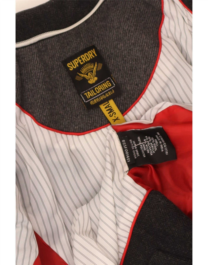 Superdry γυναικείο μπουφάν blazer UK 6 XS γκρι μαλλί