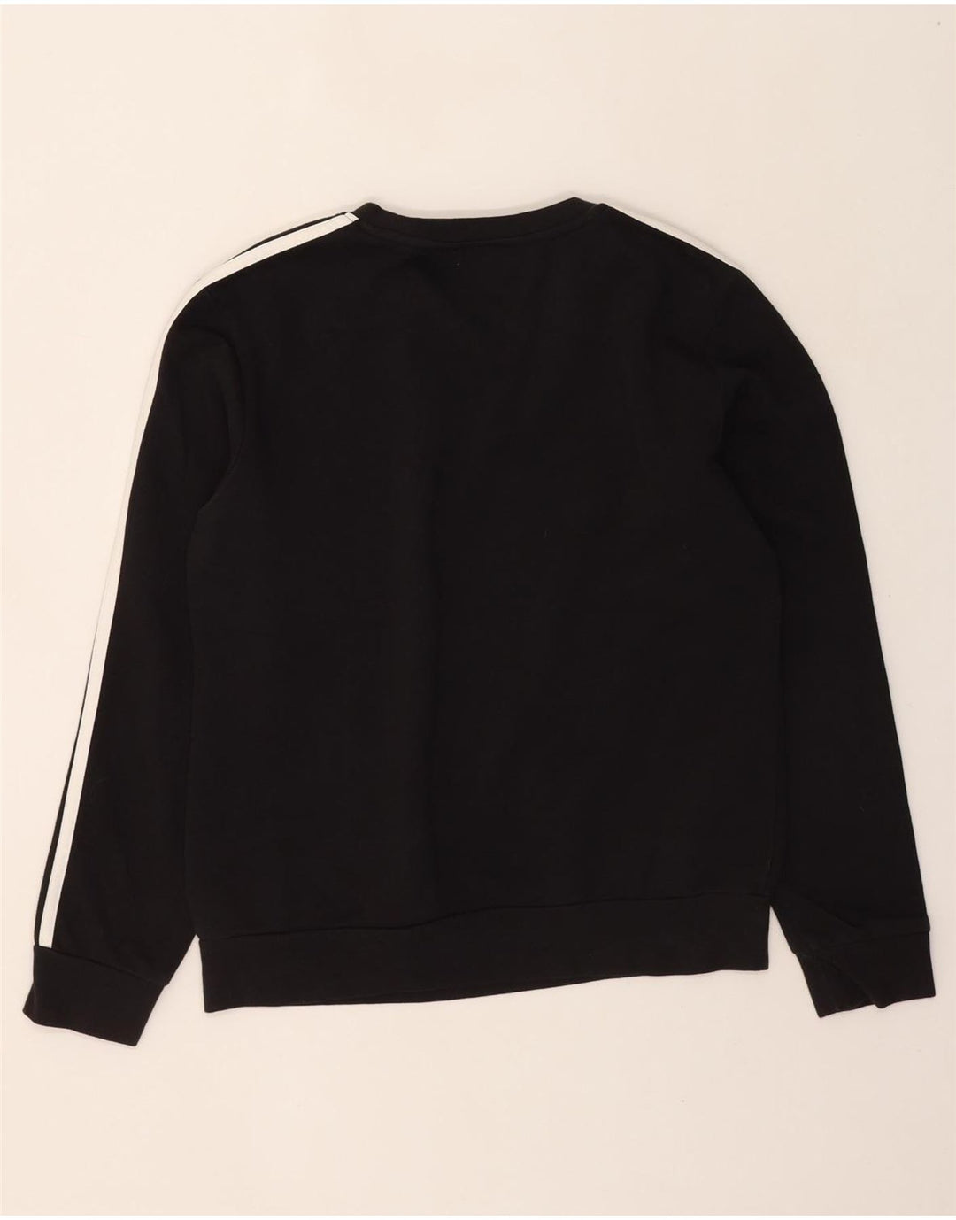 ADIDAS Womens Sweatshirt Jumper UK 12/14 Medium Black Cotton Vintage Adidas and Second-Hand Adidas from Messina Hembry 