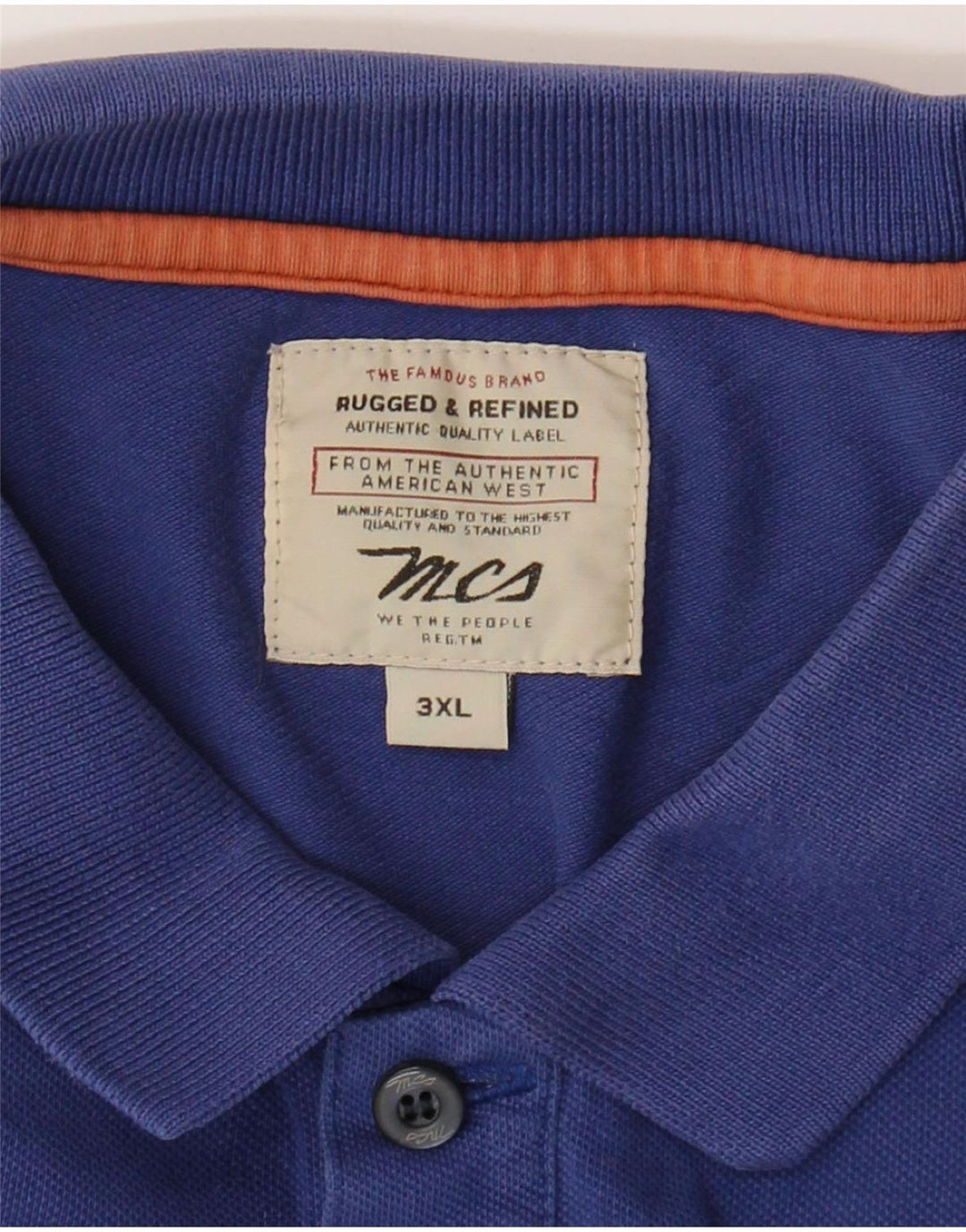 Ανδρικό μπλουζάκι πόλο Marlboro Classics 3XL Navy Blue