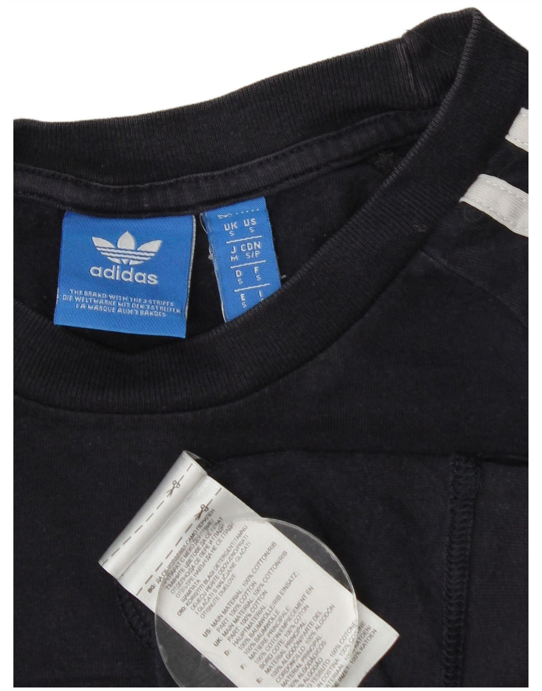 Ανδρικό T-Shirt Adidas Top Small Navy Blue από βαμβάκι