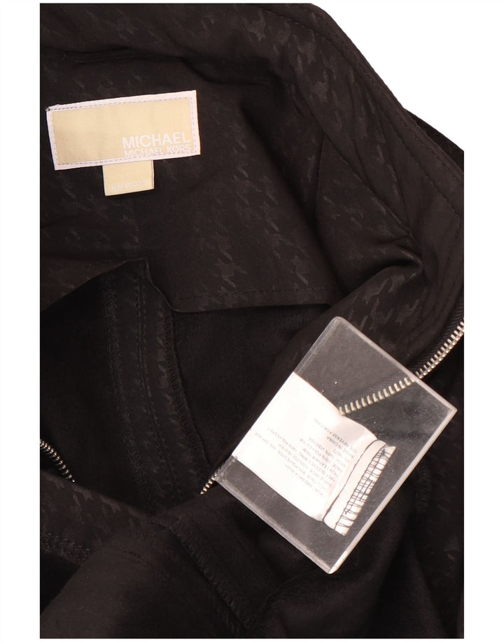 Michael Kors Γυναικείο Military Jacket UK 16 Large Black Houndstooth Polyester