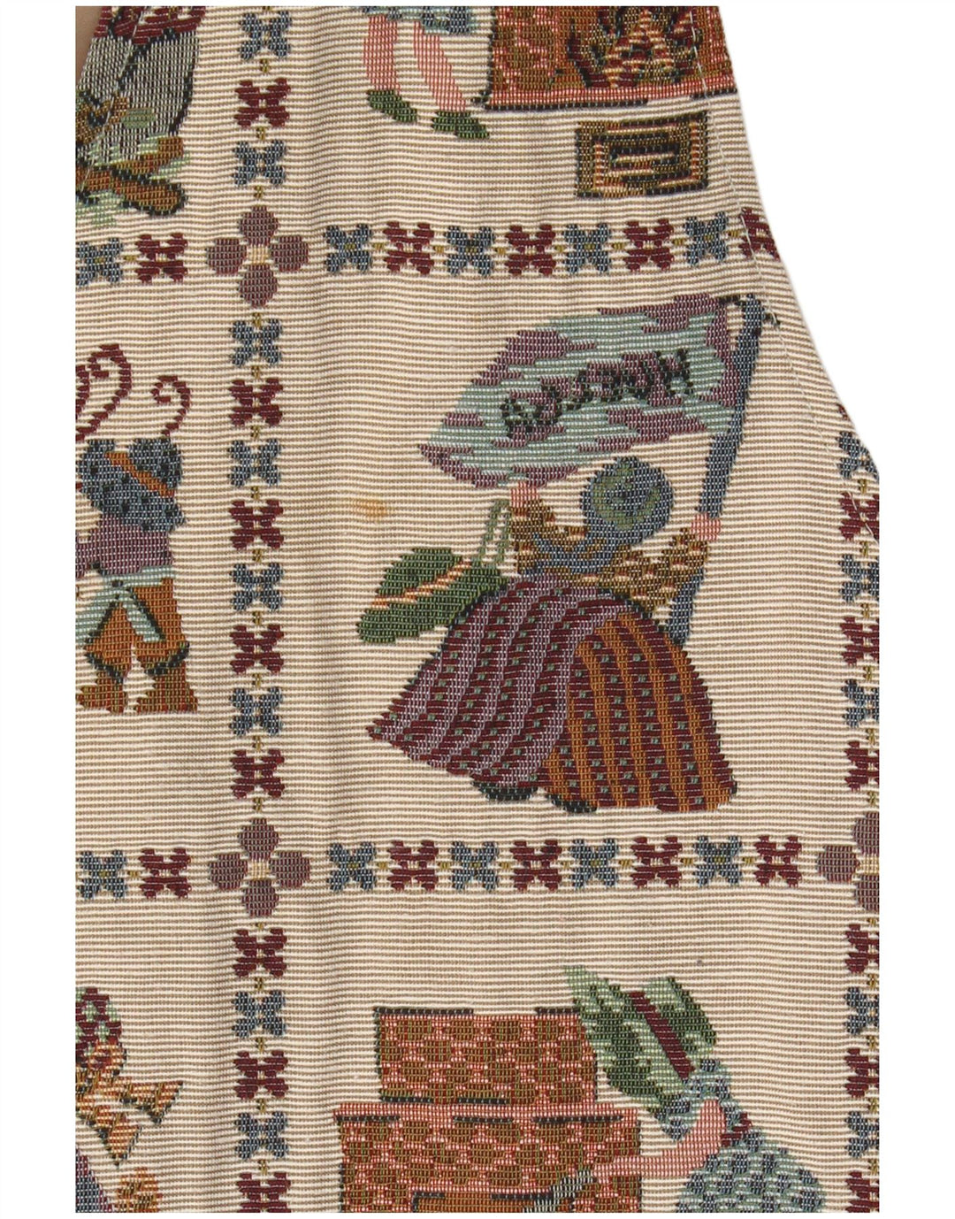 Vintage γυναικείο γραφικό γιλέκο EU 40 Medium Beige