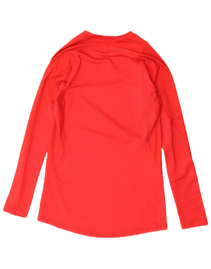 ADIDAS Γυναικείο Climacool τοπ μακρυμάνικο UK 12 μεσαίο κόκκινο πολυεστέρας