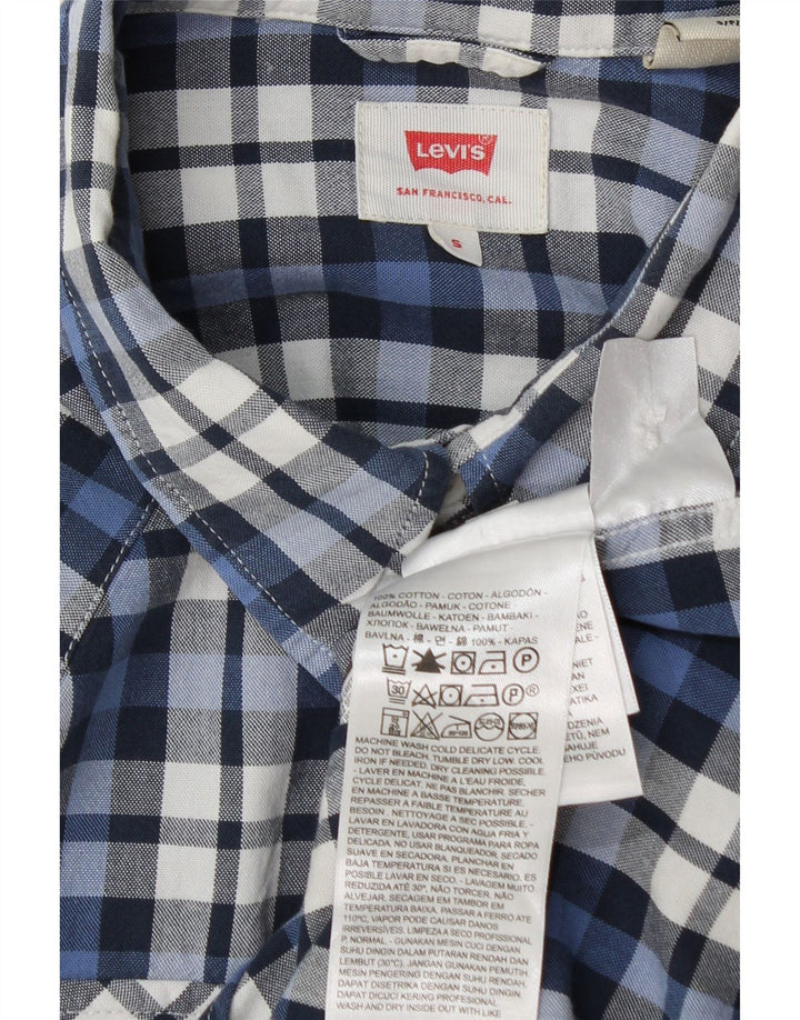 Ανδρικό πουκάμισο Levi's Small Blue Check Cotton