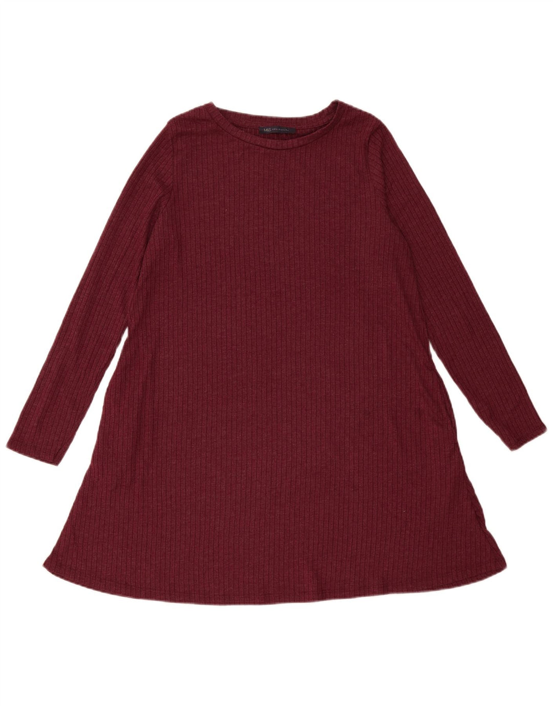 Γυναικείο μακρυμάνικο φόρεμα Marks & Spencer UK 14 Medium Burgundy
