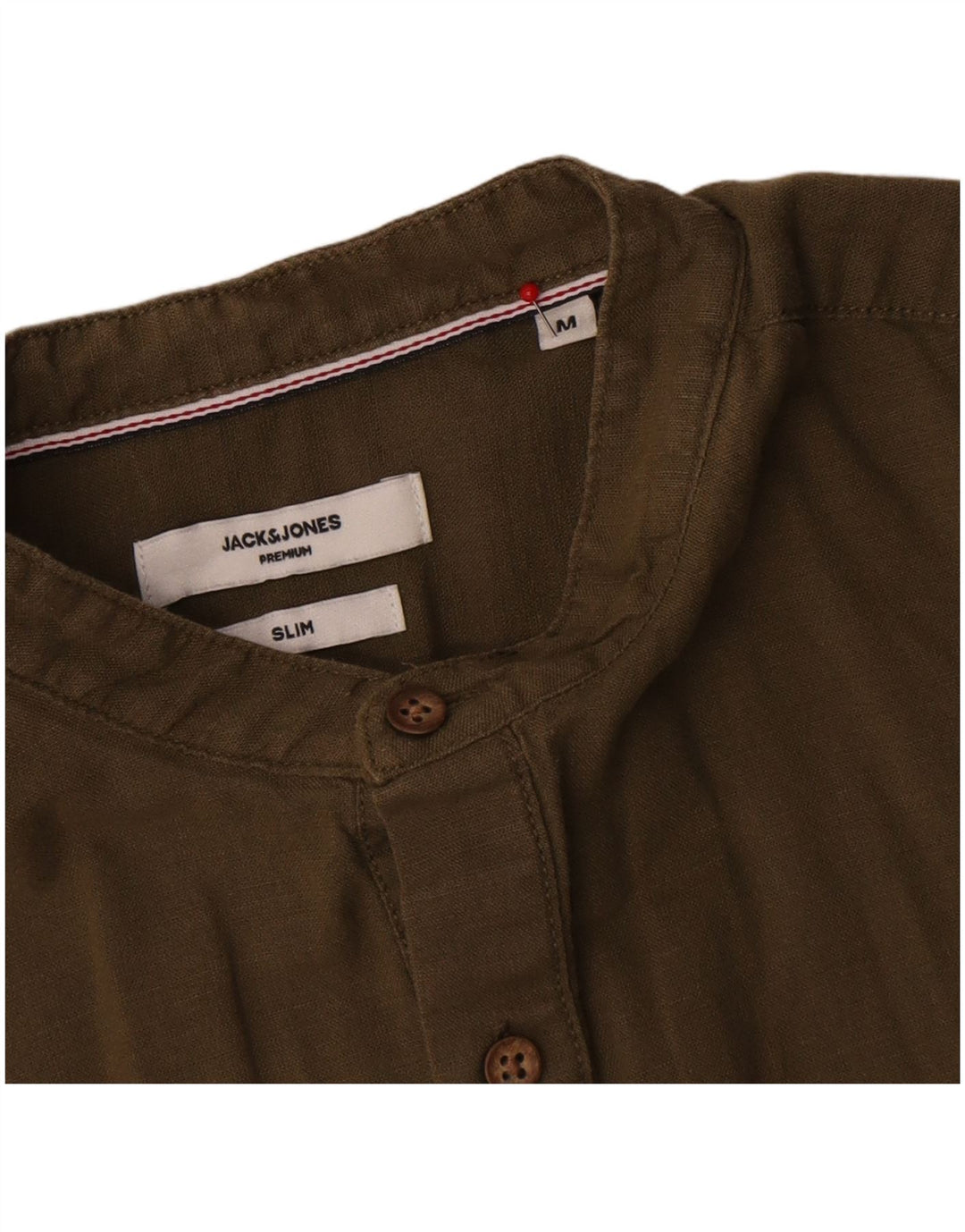 Jack & Jones Ανδρικό πουκάμισο Premium Slim Πουλόβερ από μεσαίο χακί βαμβάκι